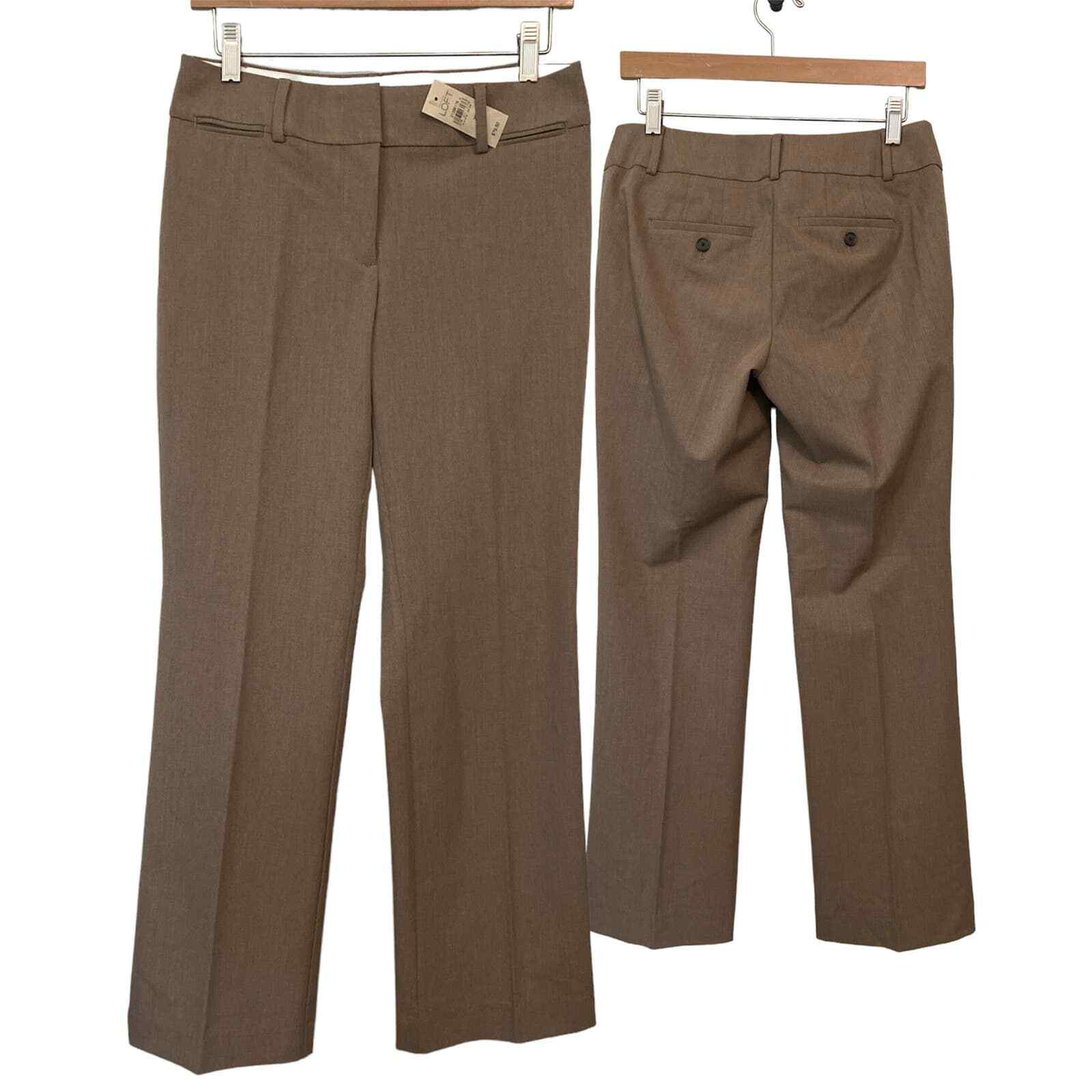 NWT Ann Taylor Loft Tan Size 2 Petite Julie Trousers | eBay