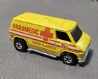 1974 Vintage Hot Wheels Blackwall Super Van Paramedic Yellow Ambulance Hong Kong