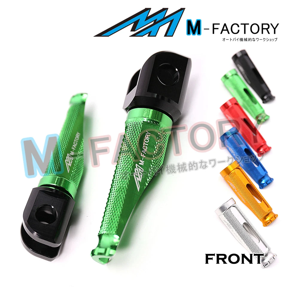 Billet Shinobi Rider Front Foot Pegs Fit Kawasaki ER-6F/6N ZX-10R/6R/6RR Ninja - Изображение 2 из 4