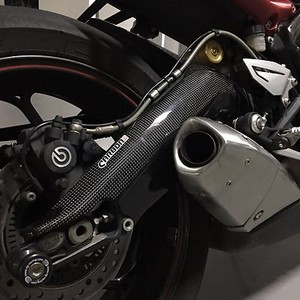 Triumph Daytona 675 R 13 19 Carbon Fiber Swingarm Covers Protectors Guards Ebay