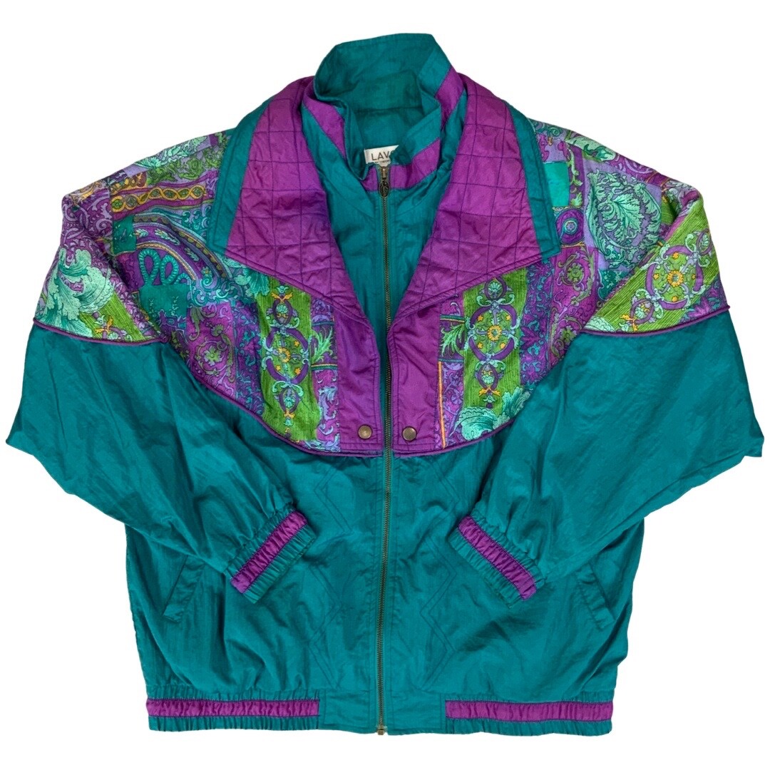 【Vintage】flower jacket Ojibwe Floral Champion Packable Jacket – Bizaanide'ewin