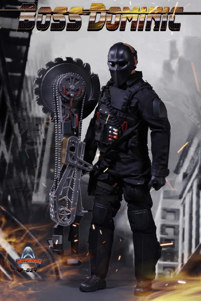 Figuras de arte AF-024 Boss Dominic figura 1/6 (la hoja de sierra puede ser accionada por motor) Foto 3 de 4
