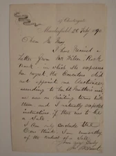 Macclesfield ephemera: Joseph Brunt, Auctioneer, 47 Chestergate, 1890