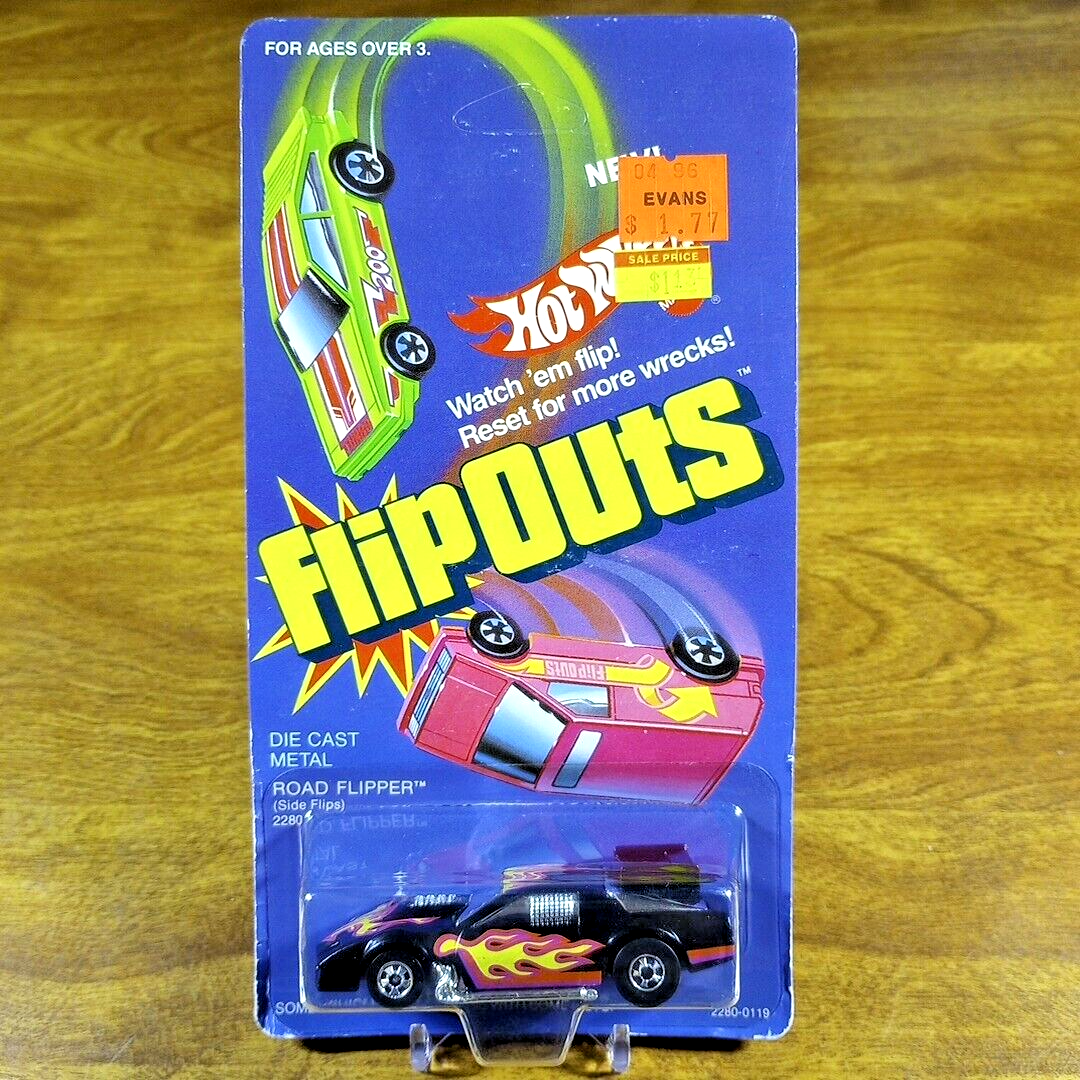 Hot Wheels Flip Outs Road Flipper Black BW Blackwall Hong Kong