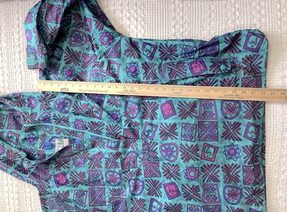 Eastern Mountain Sports Jacket XL Multicolor Geometric Pattern Popover Vintage - Image 4 of 4