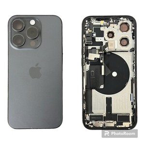 iPhone 15 Pro Black Titanium Back Frame Housing OEM Replacement Grade AB