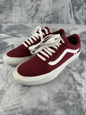 Vans Shoes Mens 8 Old Skool Worlds #1 Skateboard SHoe PRO Burgundy