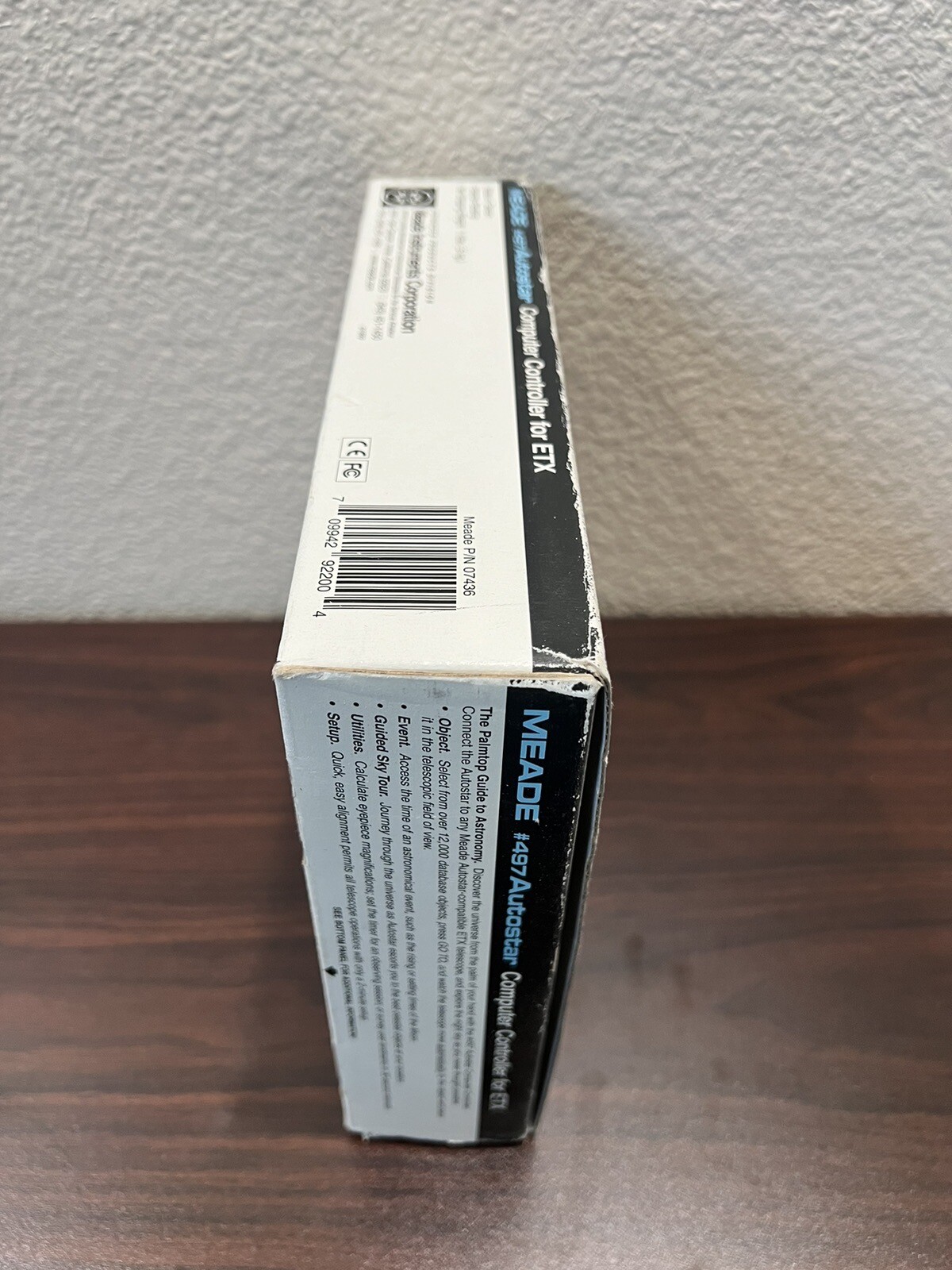 MEADE 497 AUTOSTAR CONTROLLER FOR ETX TELESCOPE WITH MANUAL. FREE