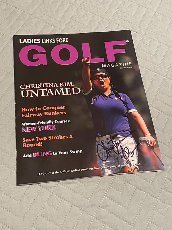 CHRISTINA KIM Autographed Signed SUMMER 2010 LADIES LINKS GOLF MAGAZINE