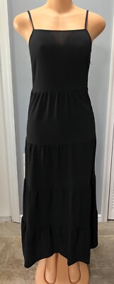 Divided Black Maxi Dress Women s Size XS