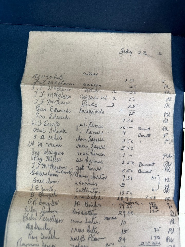 vtg LOT 1960 Auction Farm Sale Bill Flyer Poster Mullinville KS HOMER