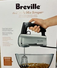 Breville Handy Mix Scraper 9-Speed Hand Mixer Quiet Scraper Beaters