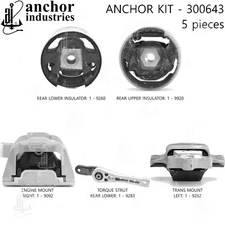 Engine Mount Kit for Jetta, Beetle, A3, A3 Quattro, Golf, Golf R+More 300643