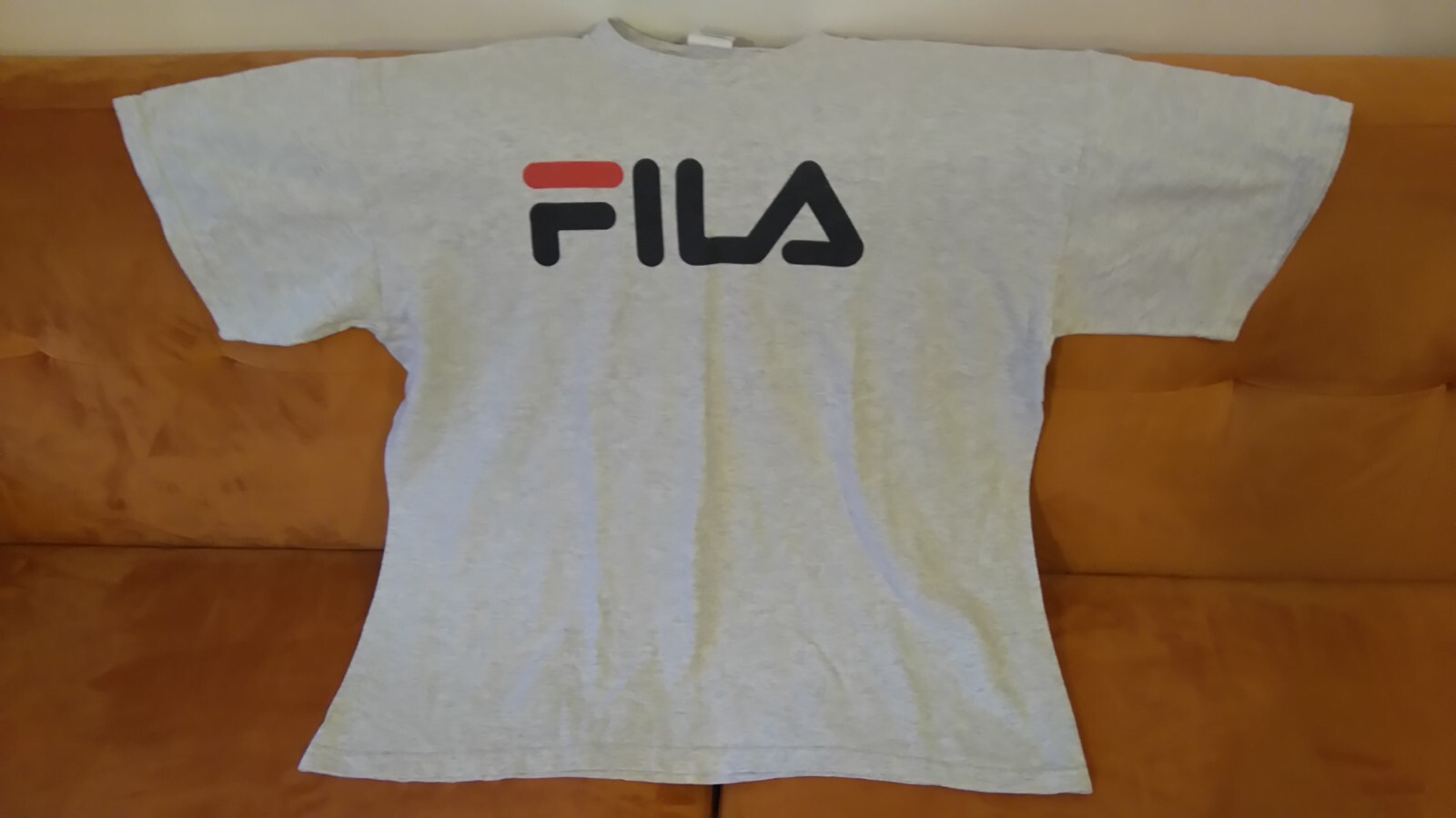 T shirt uomo grigia fila grande