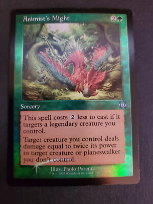MTG-Animist's Might-#70 [FOIL Retro ] March of the Machine: The Aftermath NM