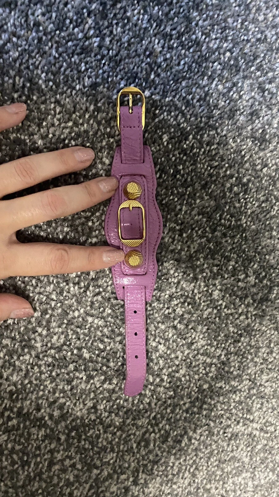 Balenciaga Bracciale Donna in Pelle (Taglia S Colore Rosa Caldo)