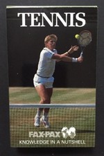 1986 FAX PAX Factory TENNIS SET Chris Evert John McEnroe Steffi Graf Rookie New