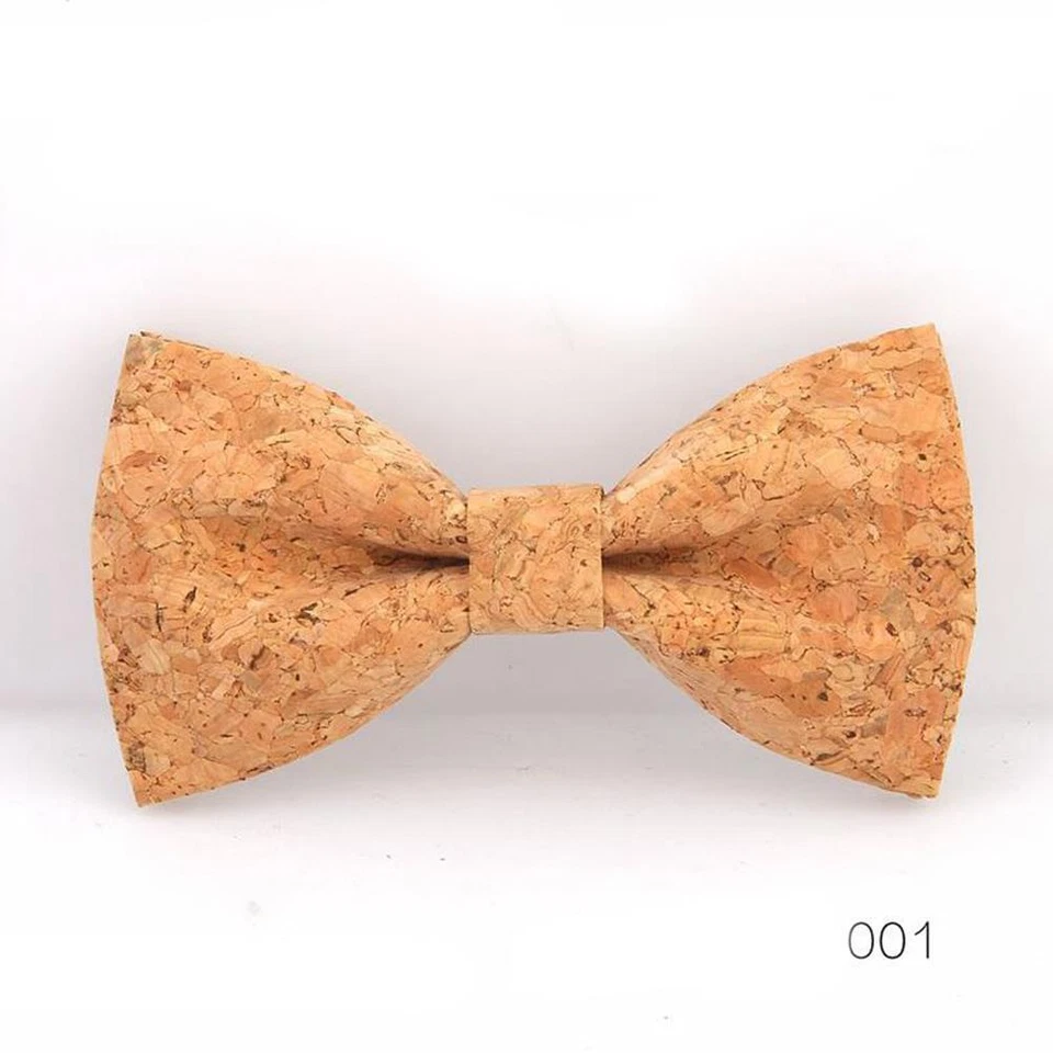Мужские деревянные галстуки-бабочки деревянные в форме бабочки ручной работы тонкий воротник-галстук однотонный  - Изображение 2 из 4