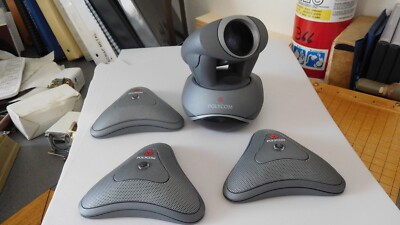 POLYCOM MPTZ-5P 2215-50370-001RA. + 3 EA. 2201-20250-002 MICROPHONES