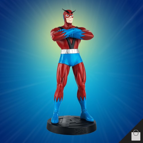blue marvel statue