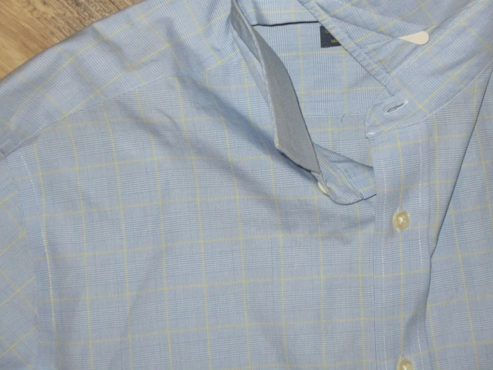 CAMISA DE VESTIR AFILADA PARA HOMBRE JOSEPH LYMAN SIN HIERRO 16 34/35 PECHO 46 Foto 3 de 4