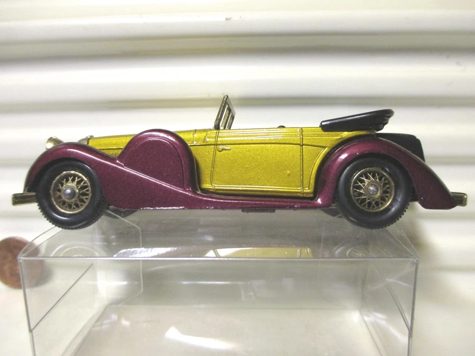 MATCHBOX LESNEY MODELS OF YESTERYEAR RARE LIGHT MAROON +GOLD Y11C LAGONDA MINT* - Image 3 of 4
