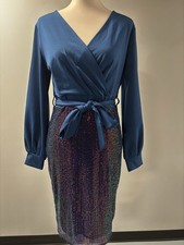 Blue Sequin Dazzle Dress