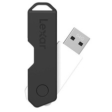 Lexar 64GB JumpDrive TwistTurn2 2.0 USB Flash Drive, Black