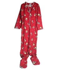 Vintage Tweety Bird Footed Pajamas Women's Large Jenny Girl Looney Tunes Rare