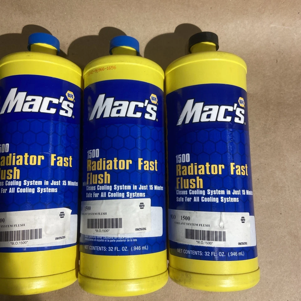 Radiator Fast Flush + Cleaner 1-QT, Cooling System Cleaner Napa Mac’s (4-PK) - Image 3 of 3