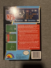 NFL Football Nintendo NES 1988 Box Poster & Insert (no Game)