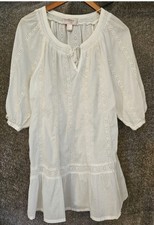 100% organic cotton Garden Collection by H&M, White eyelet swim cover up, sz 6
