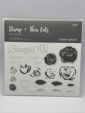 CTMH Z3384 Beautiful You Stamp  Thin Cut Set Flowers Close To My Heart