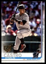 Starlin Castro 2019 Topps #482 Miami Marlins MLB READ FREE SHIPPING AutographDen