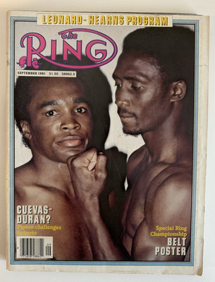 Vintage The Ring Magazine Lot (9) 1981-1982 Sugar Ray Leonard Hearns Holmes