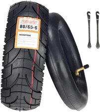 80/65-6 Scooter Tire Off-Road, 10 Inch Replacement Thickened City Road 