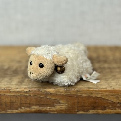Jellycat seltenes Bobtail-Schaf - Sammlerstück Lamm funktionstüchtig winzig Vintage 4 Zoll