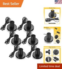6 Pcs Polished Metal Desktop Lamp E26 E27 Screw Light Bulb Sockets Holder Bas...