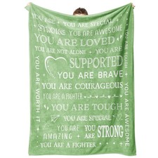 60x50" Get Well Soon Blanket for Women Inspirational Throw for Friend Sister