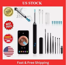 US Ear Wax RemovaEar Wax Remover Tool with 8 Ear Set, Ear Cleaner with Camera 