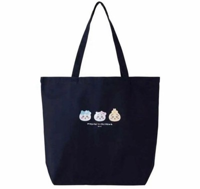 Magical Chiikawa Tote Bag Large Small Faces Navy Canvas Limited Japan Neu