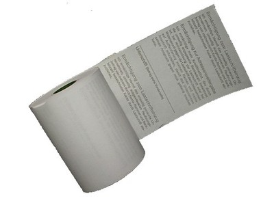50 EC Cash Thermorollen mit Lastschriftentext Verifone M 5000 , V 200c , V 400c