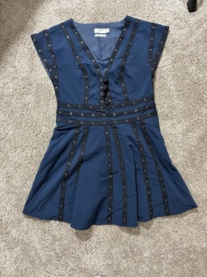 Zac Posen Target Snap & Ribbon Detail Mini Dress Size 10 20th Anniversary