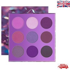 Vibrant 9-Color Eyeshadow Palette with Mattes, Shimmers & Glitter - All-Day Wear