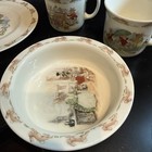 VTG Royal Doulton Bunnykins English China 7 Piece Child Dish Set Plate & Cups — photo 4