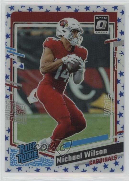 2023 Panini Donruss Optic Rated Rookie Stars Prizm Michael Wilson #204 1e1b