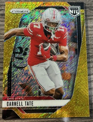 2025 Panini Prizm Ohio State University CARNELL TATE Gold Shimmer