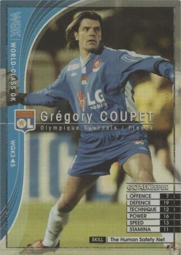 2005-06 Panini WCCF World Class GK Gregory Coupet OL Lyon France