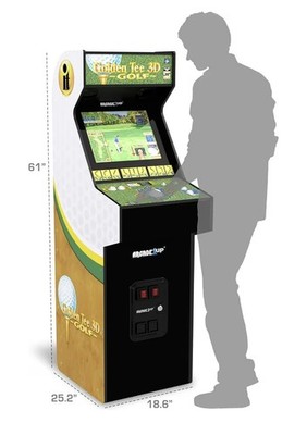 Golden Tee 3D Deluxe Arcade Machine Built Home Over 5-Foot-Tall WE SHIP OVERSEAS