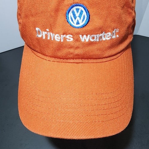 Volkswagen Drivers Wanted Fitted Baseball Hat Cap Orange Size L/xl - Picture 5 of 11